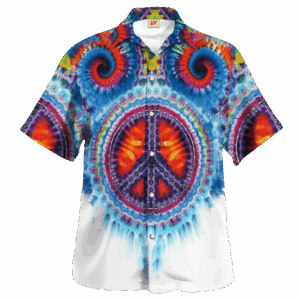 Hippie Hawaiian Shirt Groovy Retro Party Style NV-HP-30