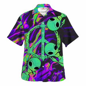 Hippie Hawaiian Shirt Psychedelic Retro Party Style HBL-HP-23