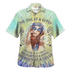 Hippie Hawaiian Shirt Vintage 70s Summer Style HBL-HP-34