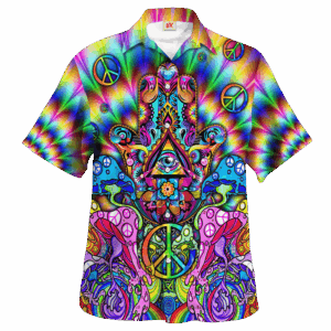 Hippie Hawaiian Shirt Vintage Retro Vacation Style NV-HP-33