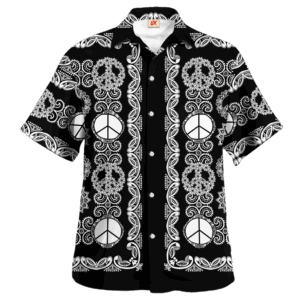 Hippie Hawaiian Shirt Groovy Psychedelic Party Style NV-HP-50