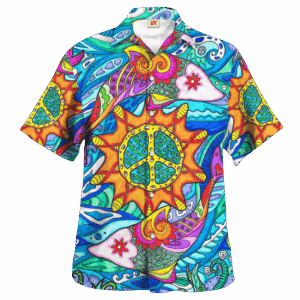 Hippie Hawaiian Shirt Vintage Retro Summer Festival Style NV-HP-53
