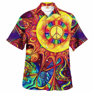 Hippie Hawaiian Shirt Retro Vacation Beach Party Style NV-HP-55