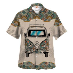 Hippie Hawaiian Shirt Retro Summer Vacation Party Style HBL-HP-60