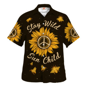 Hippie Hawaiian Shirt Vintage Retro Festival Style HBLHP61