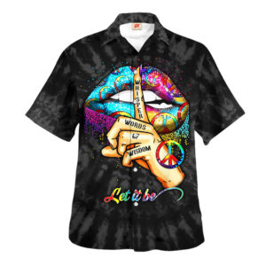 Hippie Hawaiian Shirt Groovy Psychedelic Beach Style NVHI03