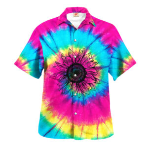 Hippie Hawaiian Shirt Psychedelic Retro Beach Style UXHI02