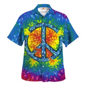 Hippie Hawaiian Shirt Psychedelic Gift For Beach Lovers HBLHI69