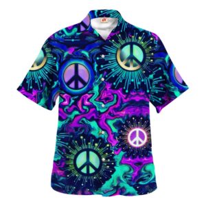 Hippie Hawaiian Shirt Groovy Retro Gift For Husband HBLHI70