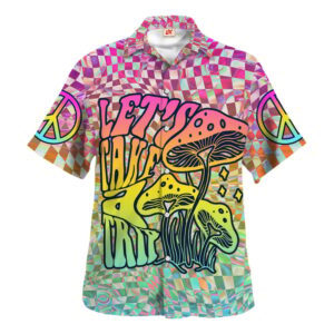 Hippie Hawaiian Shirt Psychedelic Gift For Husband HBLHI76