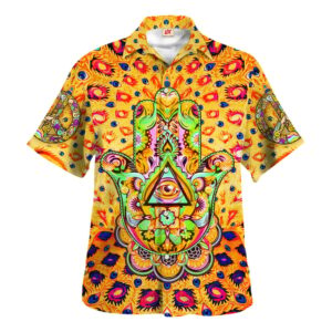 Hippie Hawaiian Shirt Retro Festival Gift Idea HBLHI80