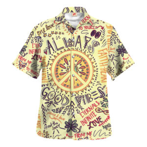 Hippie Hawaiian Shirt Retro Summer Beach Gift HBLTHI10