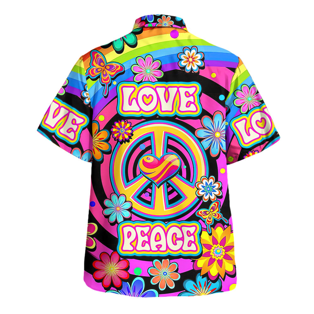 Hippie Hawaiian Shirt Retro Vacation Gift NVHI31 Hippie Hawaiian Shirt Retro Vacation Gift NVHI31
