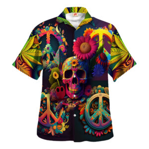 Hippie Hawaiian Shirt Retro Summer Beach Gift TQTHI25