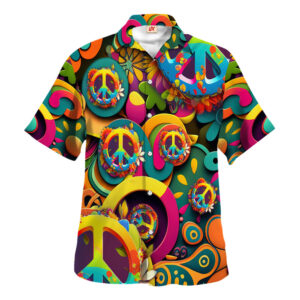 Hippie Hawaiian Shirt Psychedelic Summer Festival Gift TQTHI26