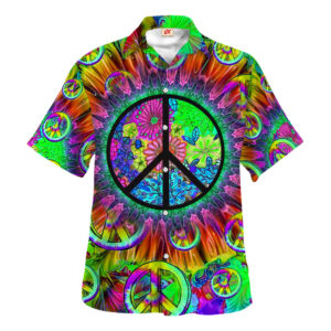 Hippie Hawaiian Shirt Retro Festival Beach Gift HBLTHI39