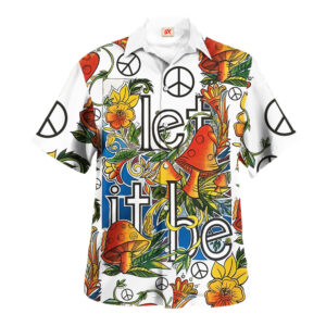Hippie Hawaiian Shirt Psychedelic Festival Beach Gift NVHI49