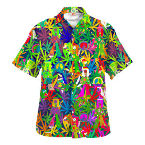 Hippie Hawaiian Shirt Groovy Festival Beach Gift HBLTHI46