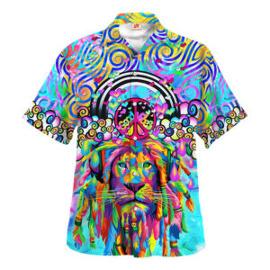 Hippie Hawaiian Shirt Psychedelic Festival Vacation Gift HBLTHI53