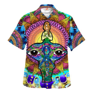 Hippie Hawaiian Shirt Groovy Summer Beach Gift HBLTHI57