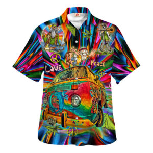 Hippie Hawaiian Shirt Vintage Summer Festival Gift HBLTHI71