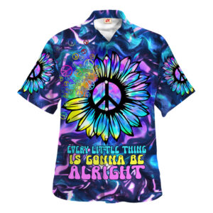 Hippie Hawaiian Shirt Groovy Retro Festival Gift HBLTHI73