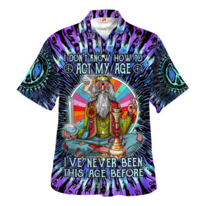 Hippie Hawaiian Shirt Psychedelic Retro Festival Gift HBLTHI84