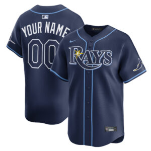 Custom Tampa Bay Rays Jersey Navy Personalized – for Adults, Youth & Kids