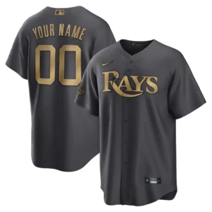 Custom Tampa Bay Rays Jersey Gray Personalized – for Adults, Youth & Kids