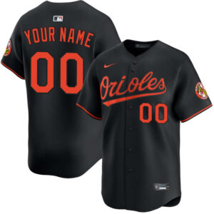 Custom Baltimore Orioles Jersey Black Personalized – for Adults, Youth & Kids