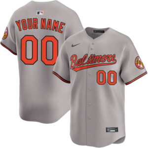 Custom Baltimore Orioles Jersey Gray Personalized – for Adults, Youth & Kids