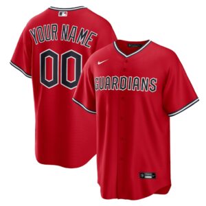 Custom Cleveland Guardians Jersey Red Personalized – for Adults, Youth & Kids