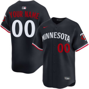 Custom Minnesota Twins Jersey Navy Personalized – for Adults, Youth & Kids
