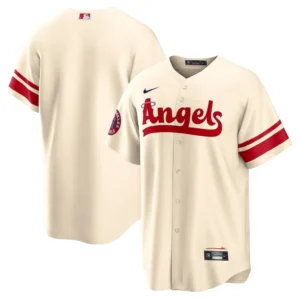 Custom Los Angeles Angels Jersey Cream Personalized – for Adults, Youth & Kids