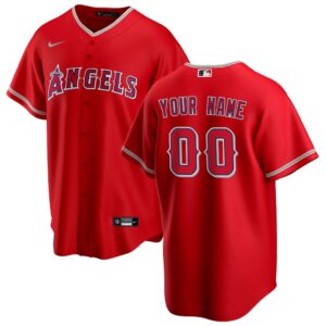 Custom Los Angeles Angels Jersey Red Personalized – for Adults, Youth & Kids