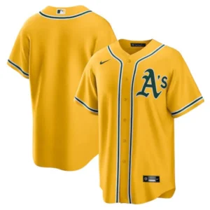 Custom Oakland Athletics Jersey Yellow Personalized – for Adults, Youth & Kids