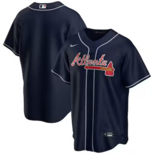 Custom Atlanta Braves Jersey Navy Personalized – for Adults, Youth & Kids