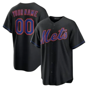 Custom New York Mets Black Jersey Personalized – for Adults, Youth & Kids