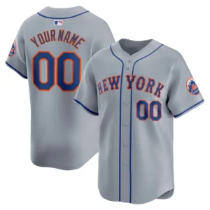 Custom New York Mets Gray Jersey Personalized – for Adults, Youth & Kids