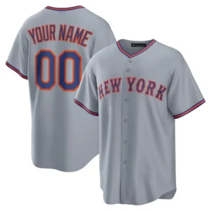Custom New York Mets Gray Jersey Personalized – for Adults, Youth & Kids
