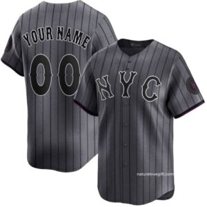Custom New York Mets Gray Jersey Personalized – for Adults, Youth & Kids