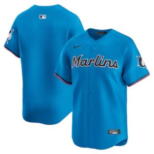 Custom Miami Marlins Blue Jersey Personalized – for Adults, Youth & Kids