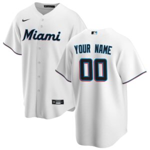 Custom Miami Marlins White Jersey Personalized – for Adults, Youth & Kids