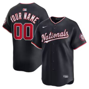 Custom Washington Nationals Navy Jersey Personalized – for Adults, Youth & Kids