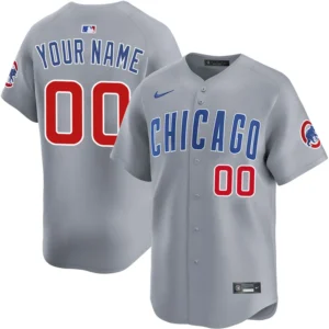 Custom Chicago Cubs Gray Jersey Personalized – for Adults, Youth & Kids