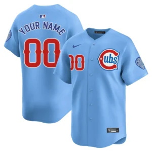 Custom Chicago Cubs Light Blue Jersey Personalized – for Adults, Youth & Kids
