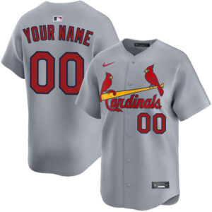Custom St. Louis Cardinals Gray Jersey Personalized – for Adults, Youth & Kids