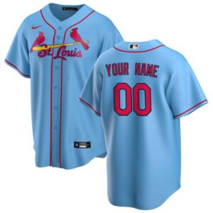 Custom St. Louis Cardinals Light Blue Jersey Personalized – for Adults, Youth & Kids