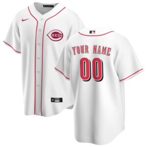 Custom Cincinnati Reds White Jersey Personalized – for Adults, Youth & Kids