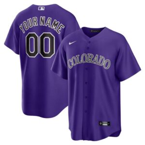 Custom Colorado Rockies Purple Jersey Personalized – for Adults, Youth & Kids